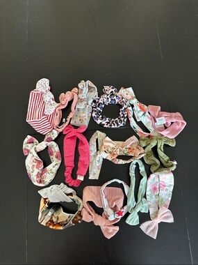 Kids Floral & Pastel Headband Set - Assorted Pink, Green, Cream